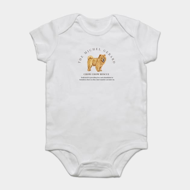 The Michel Gerard Chow Chow Rescue Baby Bodysuit by Stars Hollow Mercantile